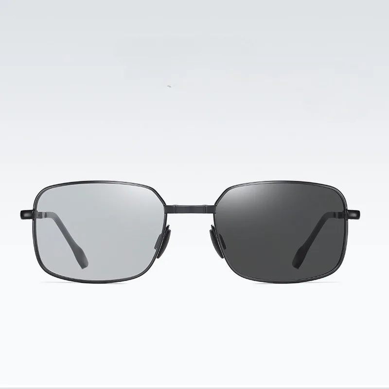 Polarized Folding Photochromics Sunglasses for Men's Driving Night Vision Glasses Day and Night