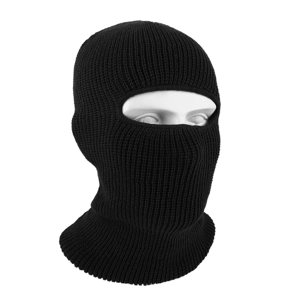 2In1 Mask Beanies Hat Men Winter Balaclava Hats Knitted Hats Fashion Full Face Ski Bonnet Tactical Cycling Earmuffs Cap Knitted