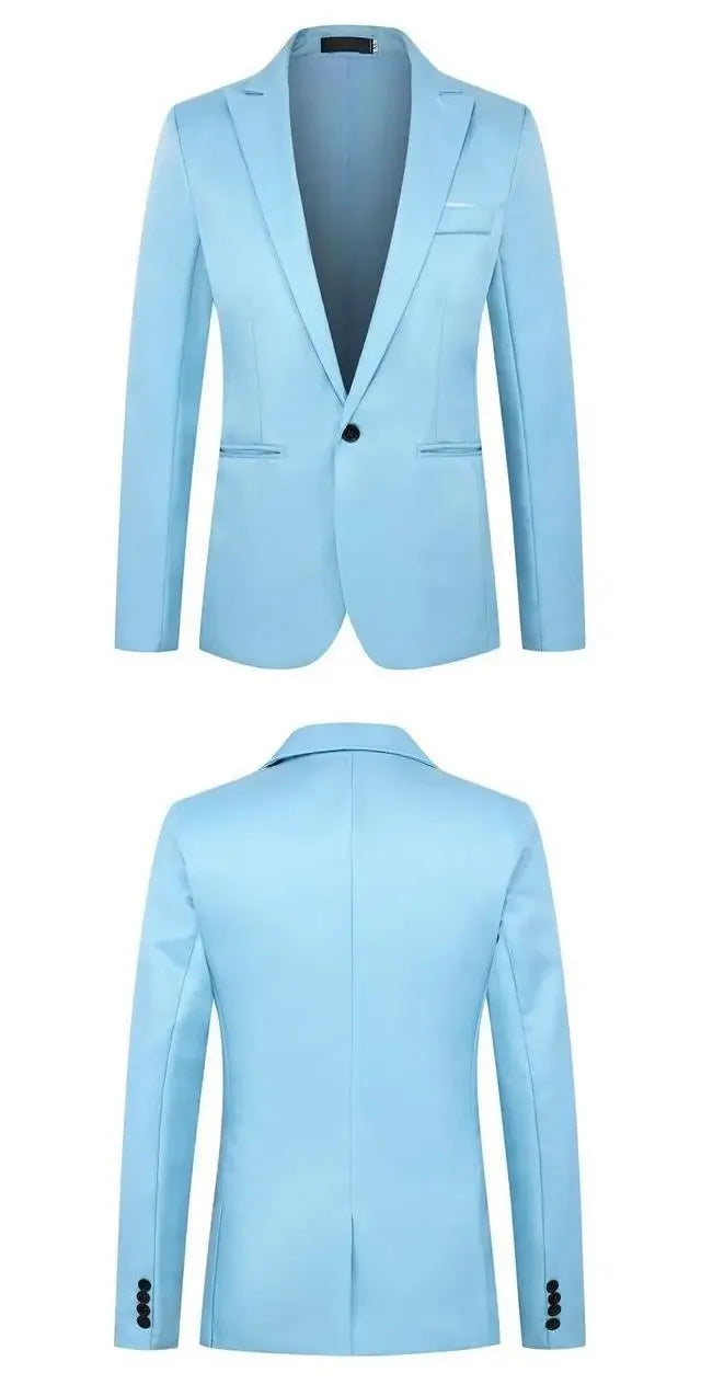 Veste de costume de printemps pour hommes, décontractée, polyvalente, tendance coréenne, simple boutonnage, vêtements pour hommes de Style occidental