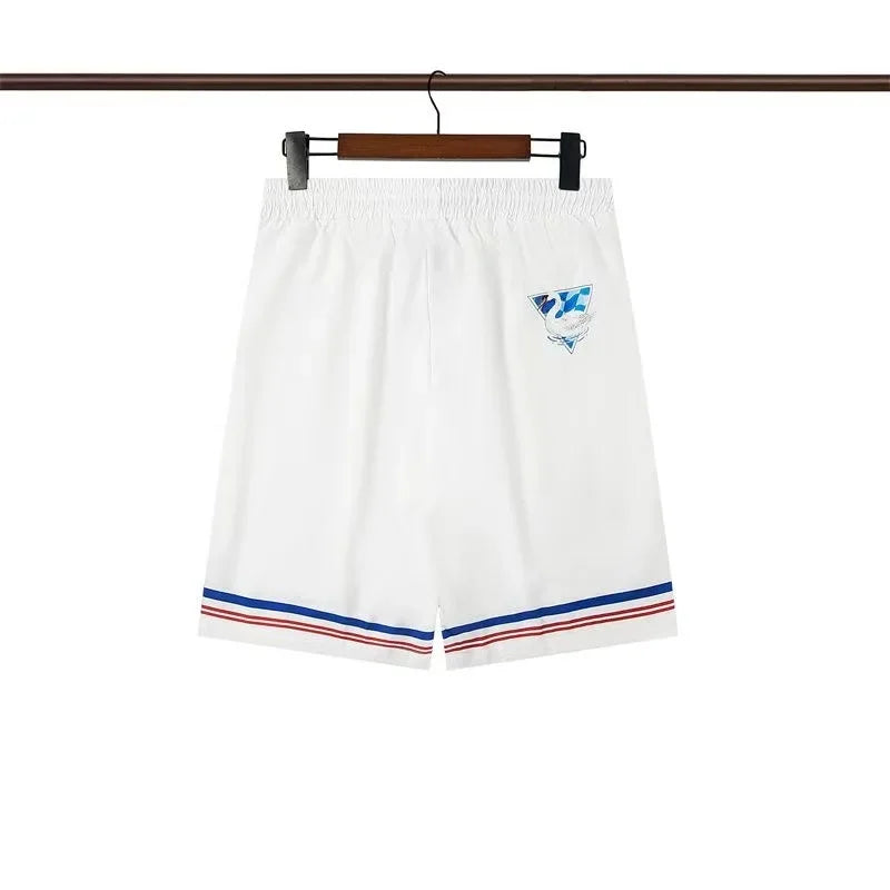 2023 Summer New American Niche Trendy Brand Men's Casual Shorts Trendy 3D Printed Quick Drying Short Pants Loose Fit