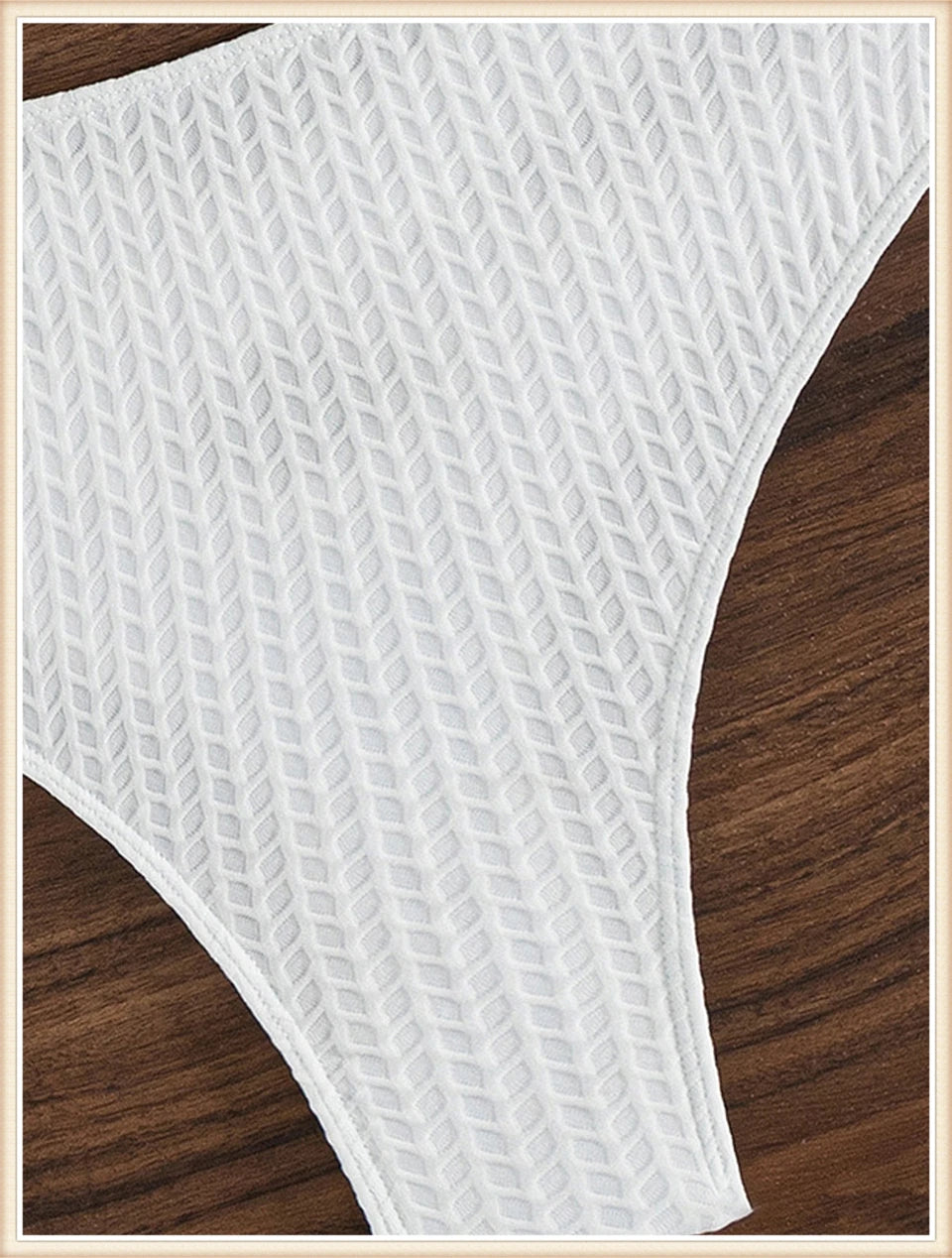 Shoulder Strap Triangel Bikinis 2024 Women High Waist Swimsuit White Sexy Swimwear Female Bathers Bathing Swimming Swim Suit