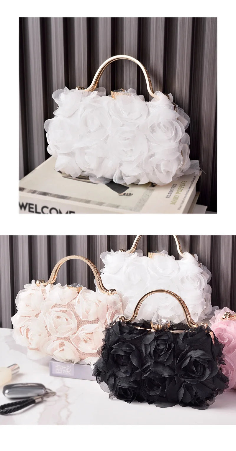 European and American Hot Flower Dinner Bag Bridal Wedding Dress White Dress Garment Bag Cross-Border E-Commerce Factory Direct