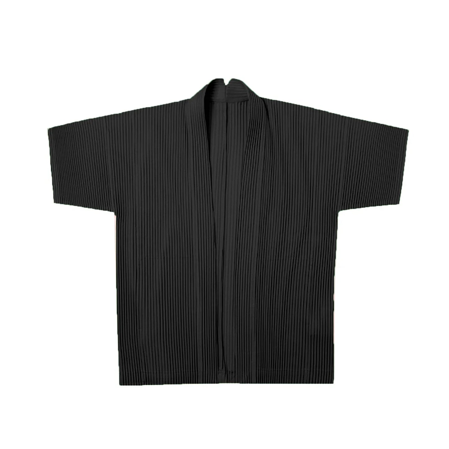 Miyake Pleated Jacket Men's Cardigan Japanese 2025 Spring and Summer New Pleated Men's Loose Big Yards Jacket Hundred Loose Tops