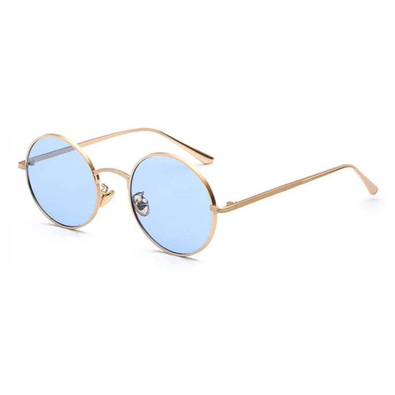 SHAUNA Super rond femmes lunettes de soleil marque concepteur mode hommes vert foncé lentille nuances UV400