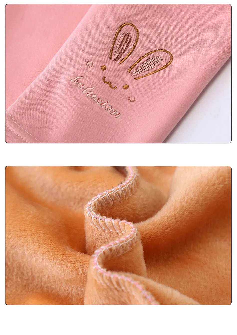 Leggings pour filles de 3 à 8 ans, pantalons lapin pour bébés, collants thermiques pour enfants, doublure polaire, à la mode, bas décontracté, automne et hiver