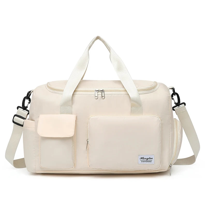 Travel Bag Large Capacity Weekender Overnight Carry On Duffle Bags with Shoe Compartment Sports Fitness Gym Bags for Women