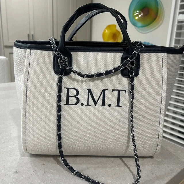 Personalized Teacher Tote Bag Custom Name Gift for Women School Classroom Appreciation Present Teacher Day Gift Fashion Handbag