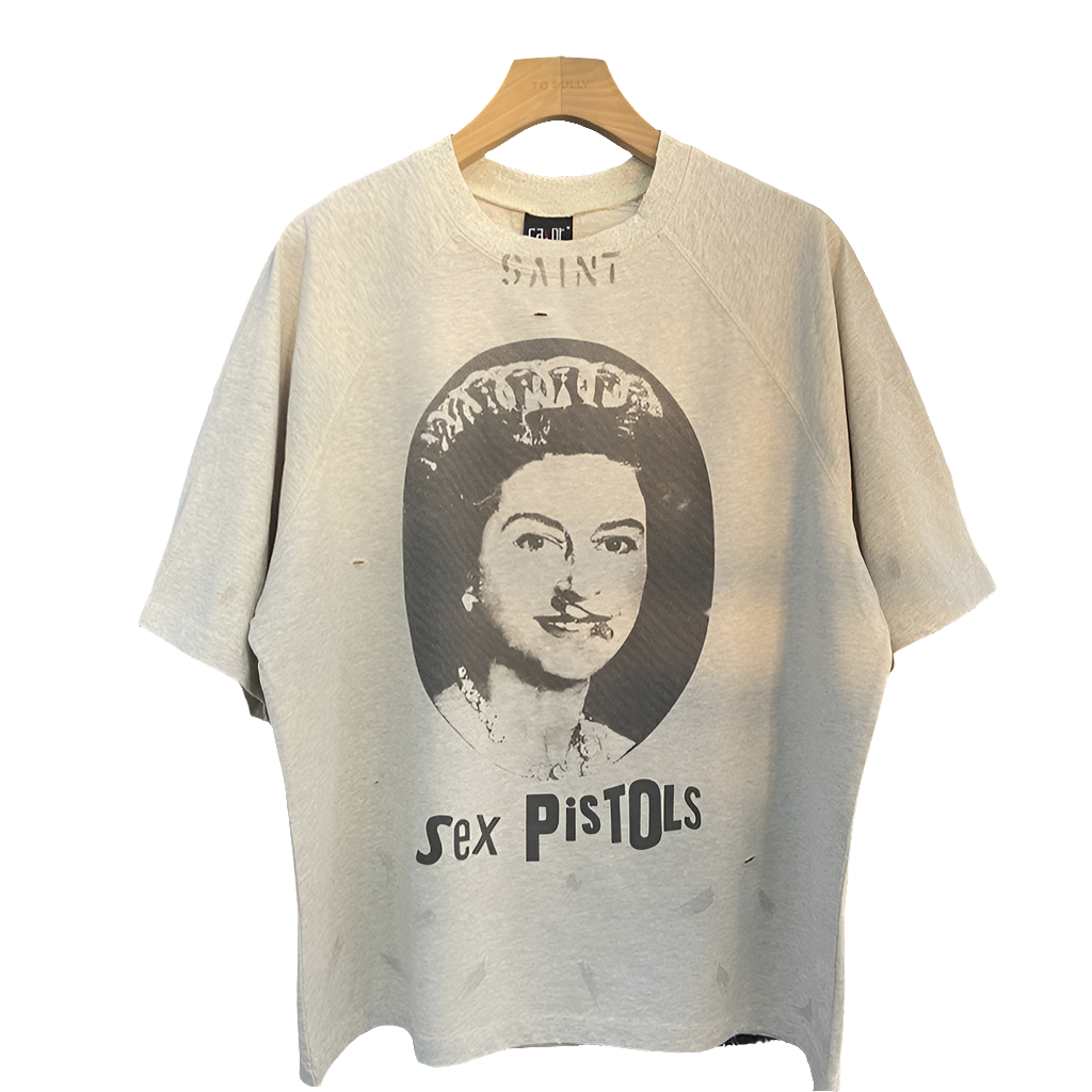 Saint High Quality Casual Loose Smiling Print Men T Shirt