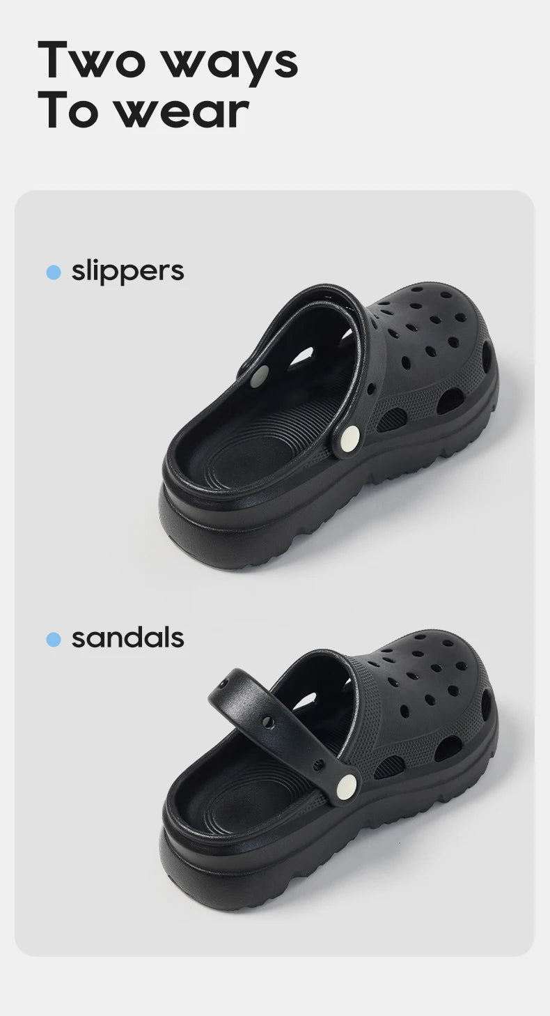 UTUNE EVA Clogs for Women Summer Outdoor Wear New Anti-Slip & Odor-Resistant Nurse & Medical Surgery Slippers Height Platform