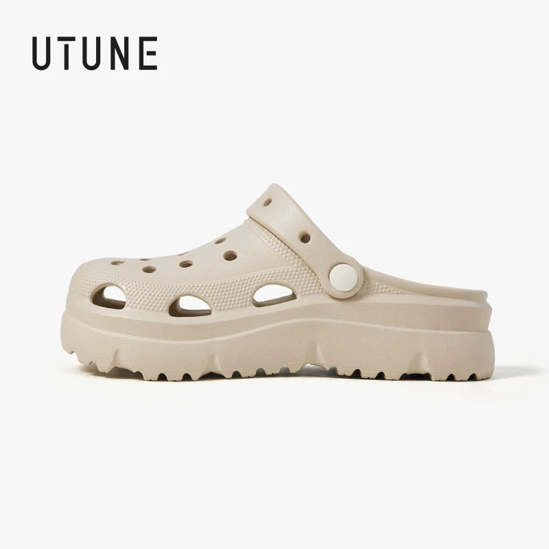 UTUNE EVA Clogs for Women Summer Outdoor Wear New Anti-Slip & Odor-Resistant Nurse & Medical Surgery Slippers Height Platform