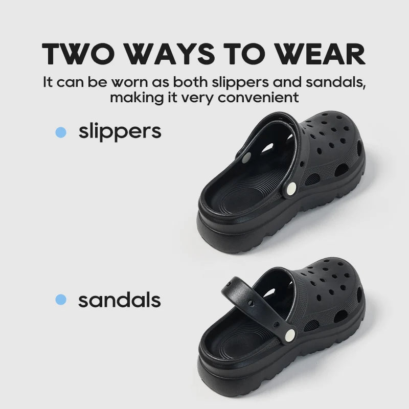 UTUNE EVA Clogs for Women Summer Outdoor Wear New Anti-Slip & Odor-Resistant Nurse & Medical Surgery Slippers Height Platform