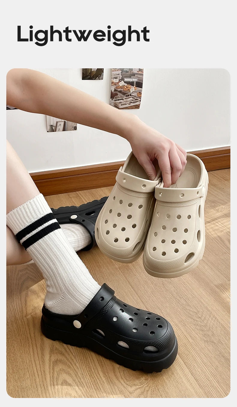 UTUNE EVA Clogs for Women Summer Outdoor Wear New Anti-Slip & Odor-Resistant Nurse & Medical Surgery Slippers Height Platform