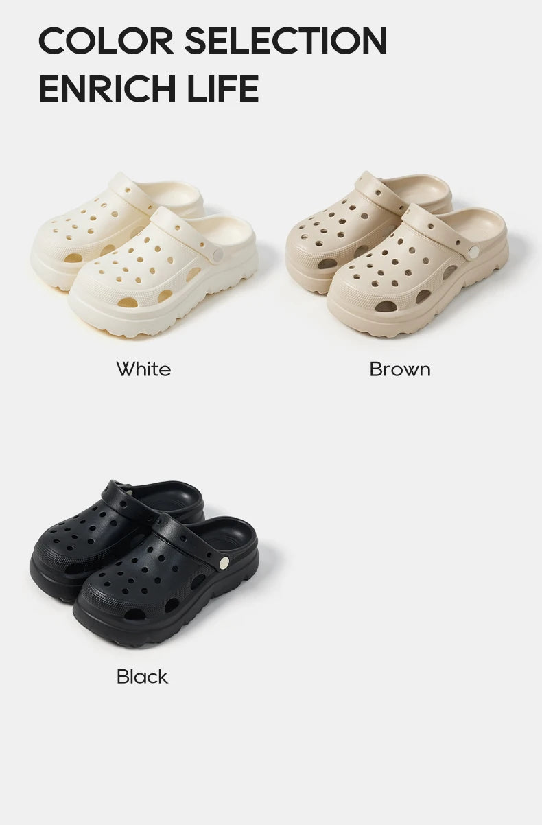 UTUNE EVA Clogs for Women Summer Outdoor Wear New Anti-Slip & Odor-Resistant Nurse & Medical Surgery Slippers Height Platform