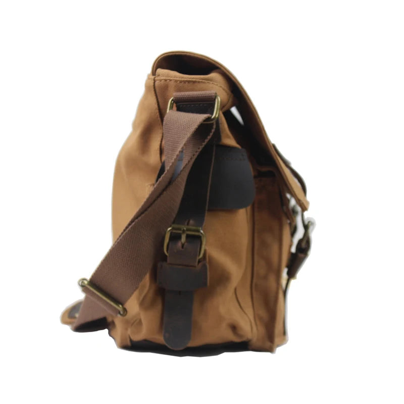 Je suis légende Will Smith toile + cuir véritable hommes sac de messager toile sac à bandoulière hommes sac à bandoulière fronde sac casual sacoche