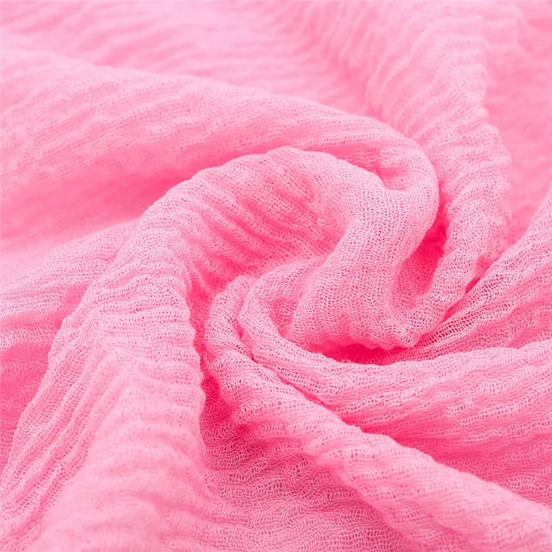 Wholesale Price 70*180cm Women Muslim Crinkle Hijab Scarf Femme Musulman Soft Cotton Headscarf Islamic Hijab Shawls And Wraps