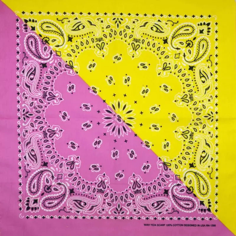 Nouvelle mode Hip Hop 100% coton Bandana carré écharpe 55 cm * 55 cm noir rouge Paisley bandeau imprimé pour femmes/hommes/garçons/filles