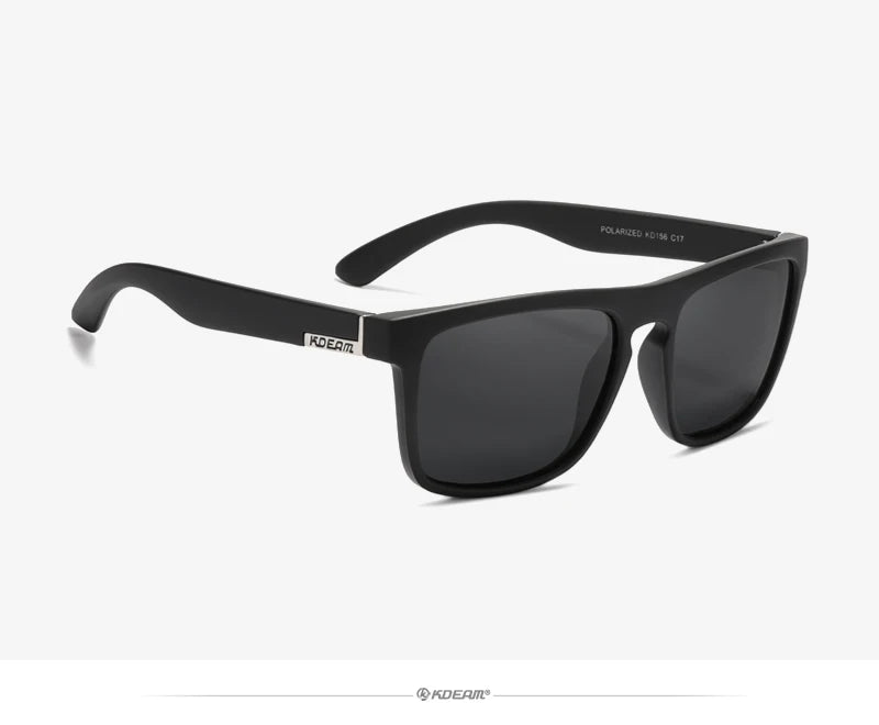 KDEAM-Lunettes de soleil polarisées pour hommes, lunettes de soleil miroir tout adaptées, design classique, boîte de marque CE, mode