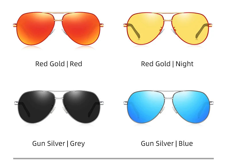 BARCUR Vintage lunettes de soleil en aluminium hommes revêtement polarisé lunettes de soleil classiques femmes ombre mâle accessoires de conduite