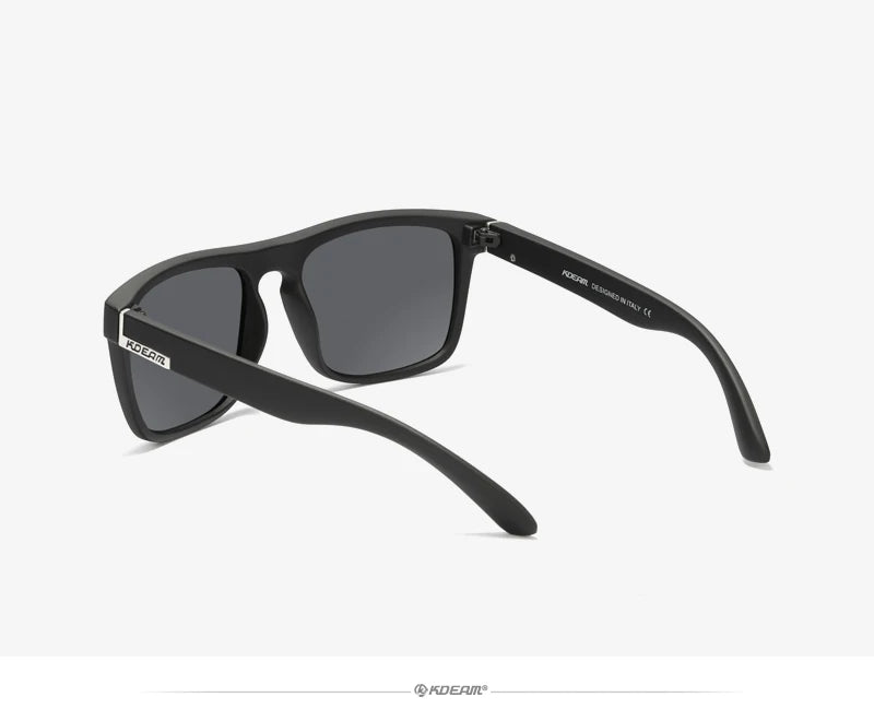 KDEAM-Lunettes de soleil polarisées pour hommes, lunettes de soleil miroir tout adaptées, design classique, boîte de marque CE, mode