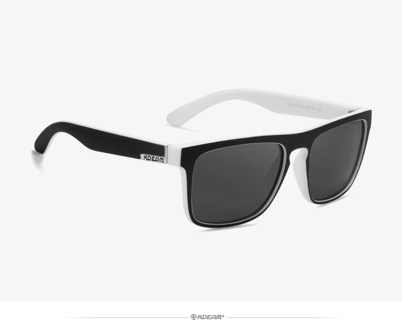 KDEAM-Lunettes de soleil polarisées pour hommes, lunettes de soleil miroir tout adaptées, design classique, boîte de marque CE, mode