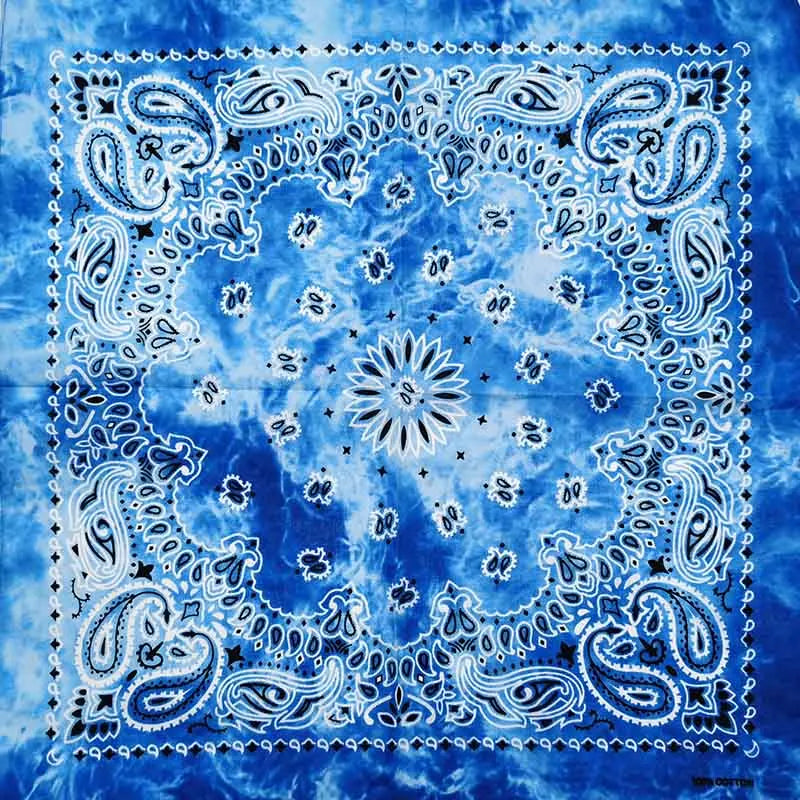 Nouvelle mode Hip Hop 100% coton Bandana carré écharpe 55 cm * 55 cm noir rouge Paisley bandeau imprimé pour femmes/hommes/garçons/filles