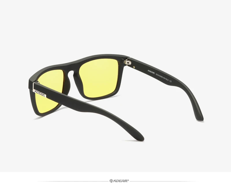 KDEAM-Lunettes de soleil polarisées pour hommes, lunettes de soleil miroir tout adaptées, design classique, boîte de marque CE, mode