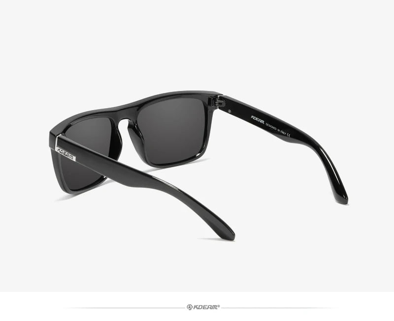 KDEAM-Lunettes de soleil polarisées pour hommes, lunettes de soleil miroir tout adaptées, design classique, boîte de marque CE, mode