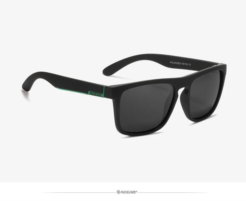 KDEAM-Lunettes de soleil polarisées pour hommes, lunettes de soleil miroir tout adaptées, design classique, boîte de marque CE, mode