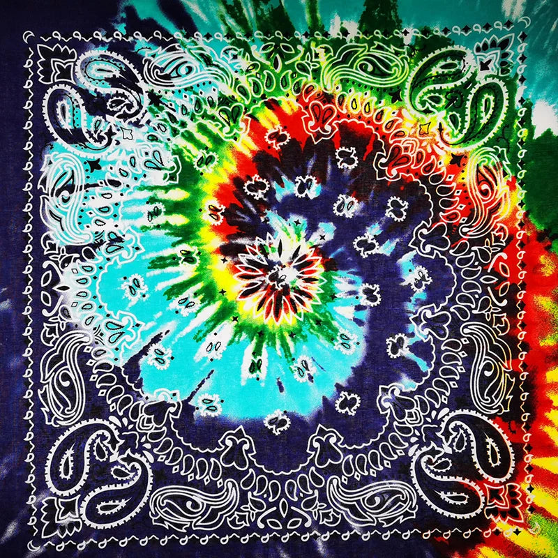 Nouvelle mode Hip Hop 100% coton Bandana carré écharpe 55 cm * 55 cm noir rouge Paisley bandeau imprimé pour femmes/hommes/garçons/filles