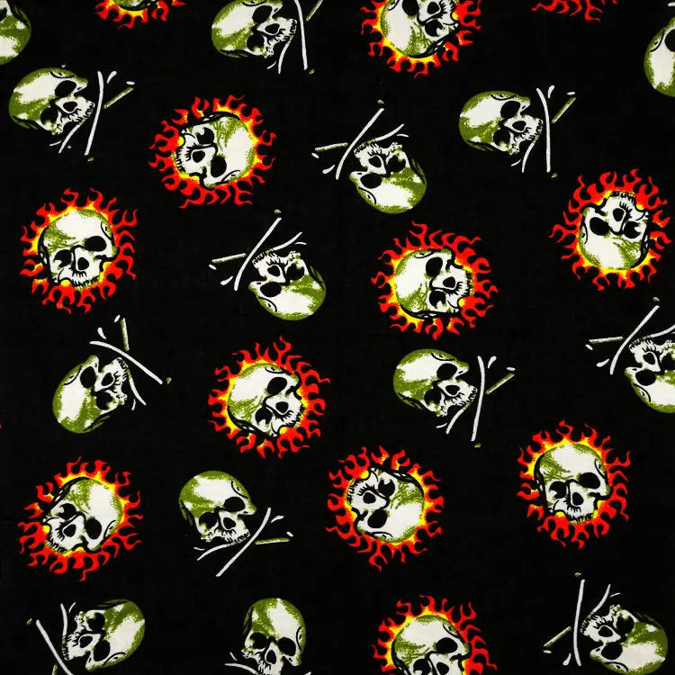 Nouveau Design de mode Hip Hop 100% coton crâne Bandana carré écharpe noir Paisley vélo bandeau pour femmes/hommes/garçons/filles