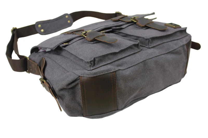 Je suis légende Will Smith toile + cuir véritable hommes sac de messager toile sac à bandoulière hommes sac à bandoulière fronde sac casual sacoche