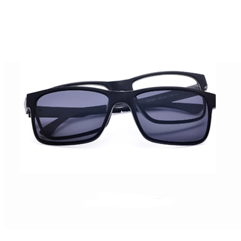Lunettes marque designer polarisé aimant pince lunettes cadre hommes femmes myopie lunettes de Prescription optique lunettes de soleil lunettes