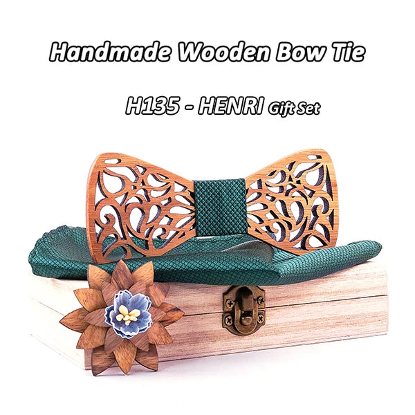Mahoosive nouveaux nœuds papillon en bois à fleurs pour hommes noeud papillon creux papillons costume de mariage noeud papillon en bois chemise krawatte nœuds papillon cravate mince
