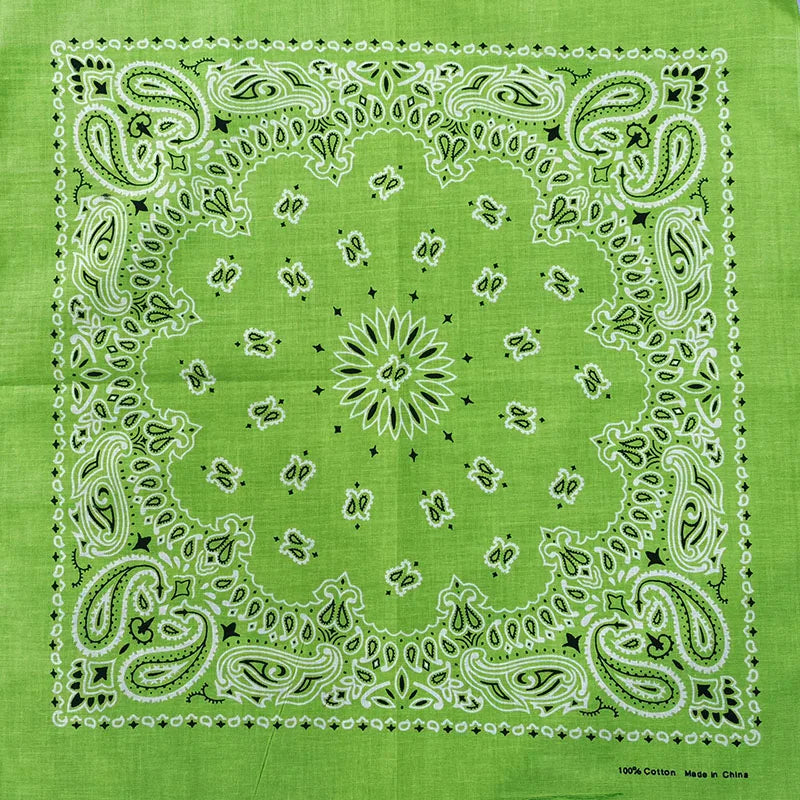Nouvelle mode Hip Hop 100% coton Bandana carré écharpe 55 cm * 55 cm noir rouge Paisley bandeau imprimé pour femmes/hommes/garçons/filles
