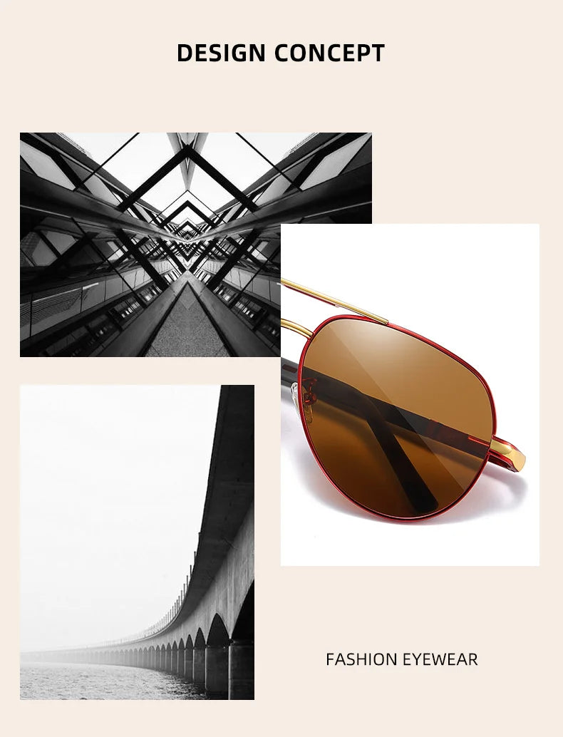 BARCUR Vintage lunettes de soleil en aluminium hommes revêtement polarisé lunettes de soleil classiques femmes ombre mâle accessoires de conduite
