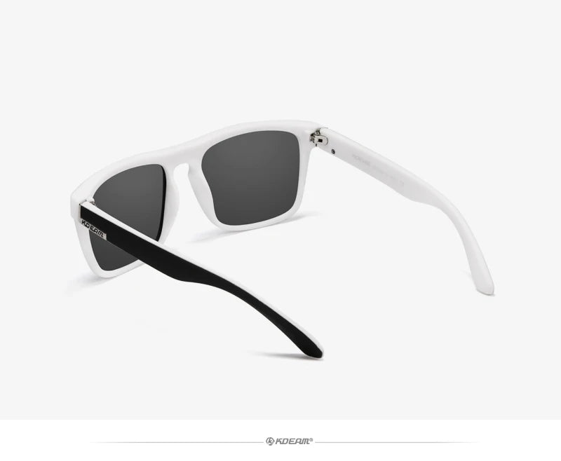 KDEAM-Lunettes de soleil polarisées pour hommes, lunettes de soleil miroir tout adaptées, design classique, boîte de marque CE, mode