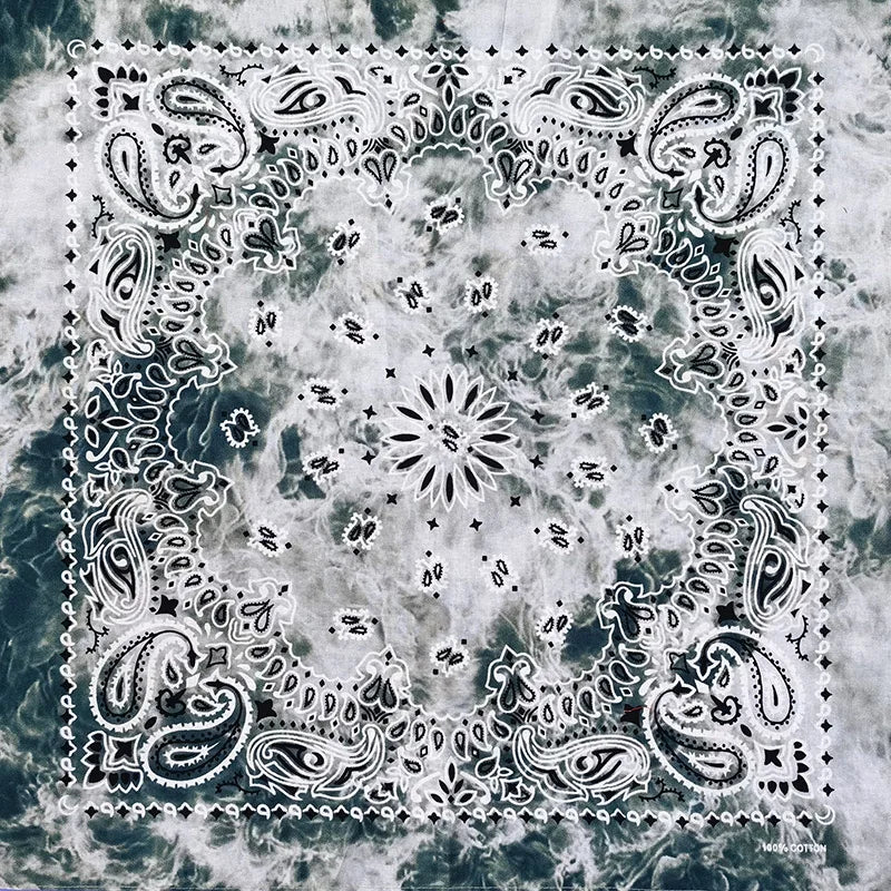 Nouvelle mode Hip Hop 100% coton Bandana carré écharpe 55 cm * 55 cm noir rouge Paisley bandeau imprimé pour femmes/hommes/garçons/filles