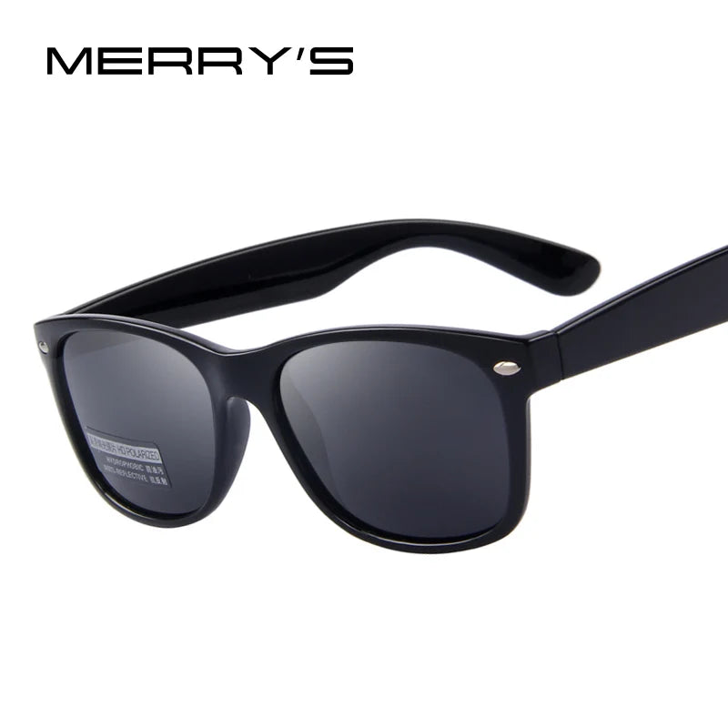 MERRYS hommes lunettes de soleil polarisées classique hommes rétro Rivet nuances marque concepteur lunettes de soleil UV400 S683