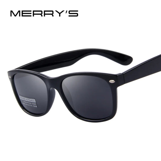 MERRYS hommes lunettes de soleil polarisées classique hommes rétro Rivet nuances marque concepteur lunettes de soleil UV400 S683