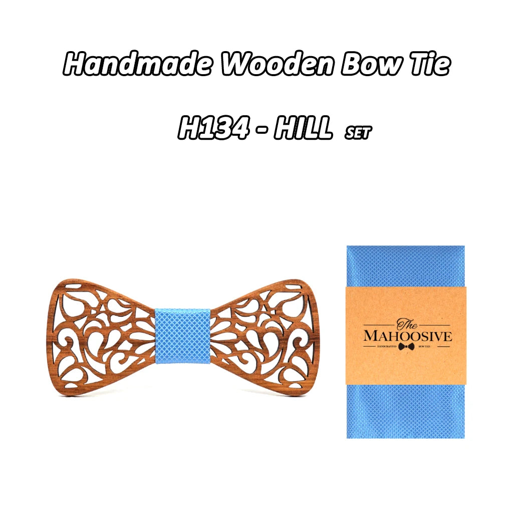 Mahoosive nouveaux nœuds papillon en bois à fleurs pour hommes noeud papillon creux papillons costume de mariage noeud papillon en bois chemise krawatte nœuds papillon cravate mince