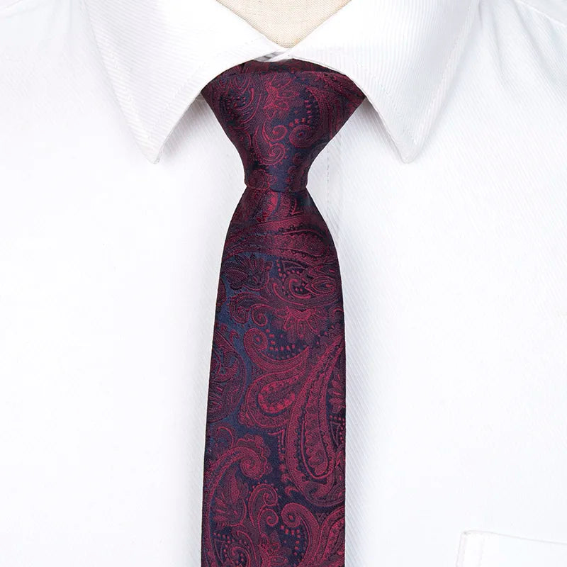 Hommes cravates cravate hommes robes affaires cravate de mariage homme robe legame cadeau gravata angleterre rayures JACQUARD tissé 6 cm