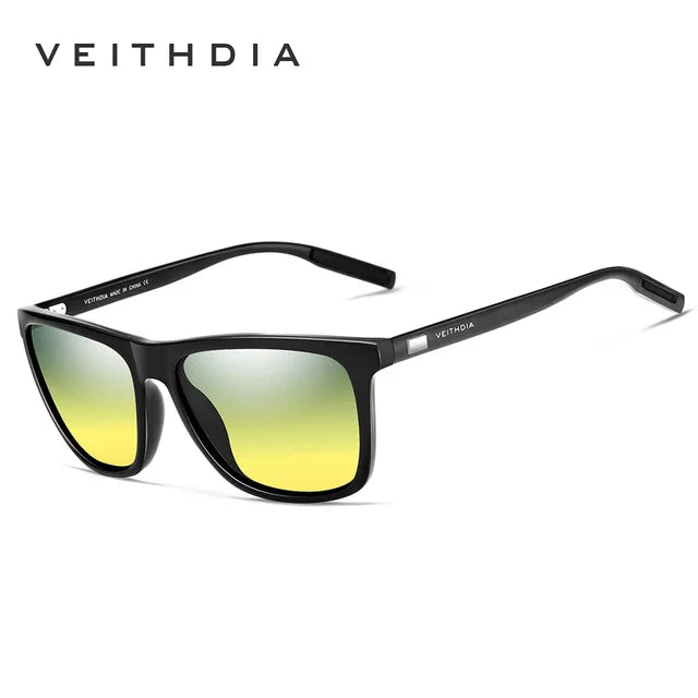 VEITHDIA marque lunettes de soleil unisexe rétro aluminium + TR90 lunettes de soleil polarisées lentille Vintage lunettes de soleil pour hommes/femmes 6108
