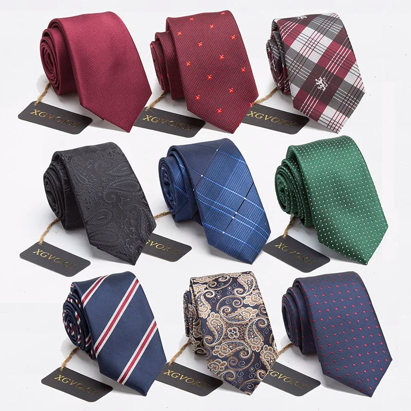 Hommes cravates cravate hommes robes affaires cravate de mariage homme robe legame cadeau gravata angleterre rayures JACQUARD tissé 6 cm