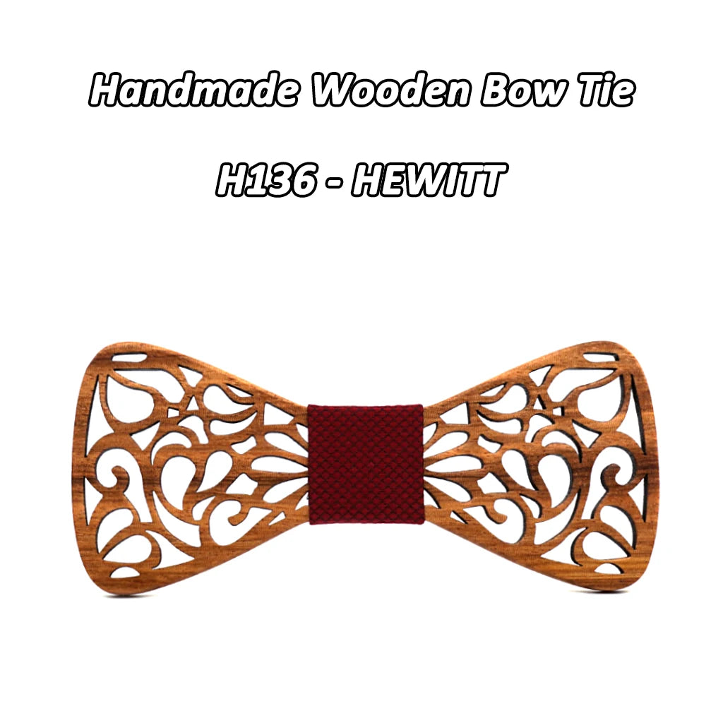 Mahoosive nouveaux nœuds papillon en bois à fleurs pour hommes noeud papillon creux papillons costume de mariage noeud papillon en bois chemise krawatte nœuds papillon cravate mince
