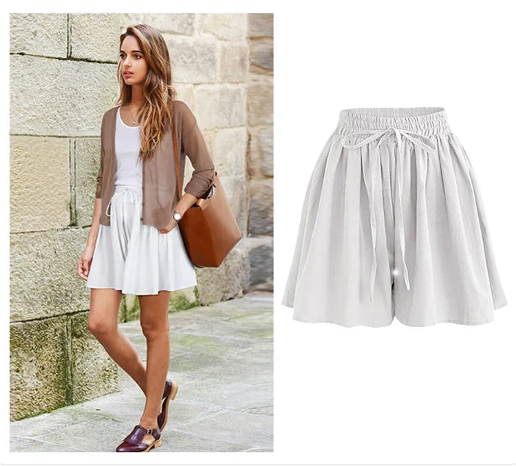 Été Jambe Large Shorts Femmes Casual court adt Haute audiFemelle viser courts M-6XL