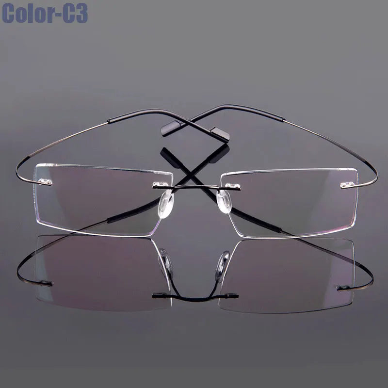 Gmei – monture de lunettes optique sans monture en alliage à mémoire de forme, monture Flexible ultralégère, 9 couleurs, T8089