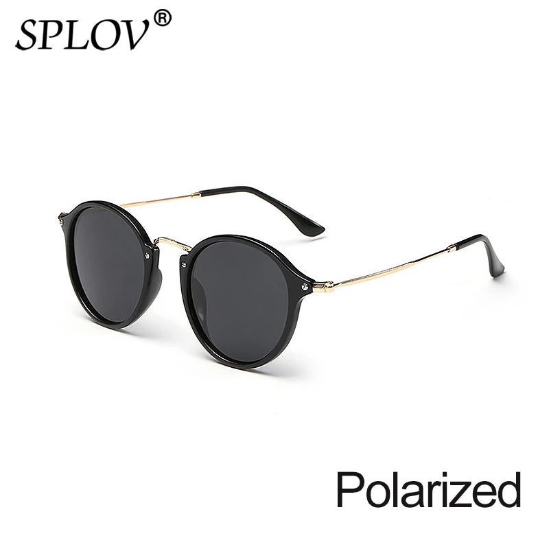 Nouveauté lunettes de soleil rondes revêtement rétro hommes femmes marque lunettes de soleil design Vintage lunettes miroir