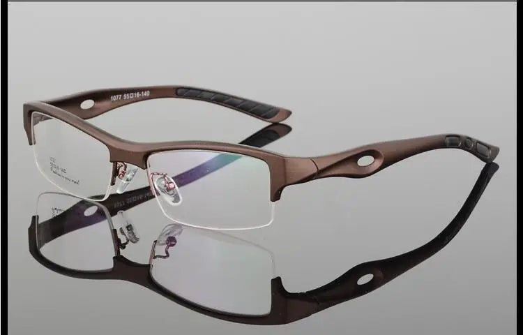 BCLEAR monture de lunettes attrayant hommes conception distinctive marque confortable TR90 demi-monture carré lunettes de sport cadre lunettes