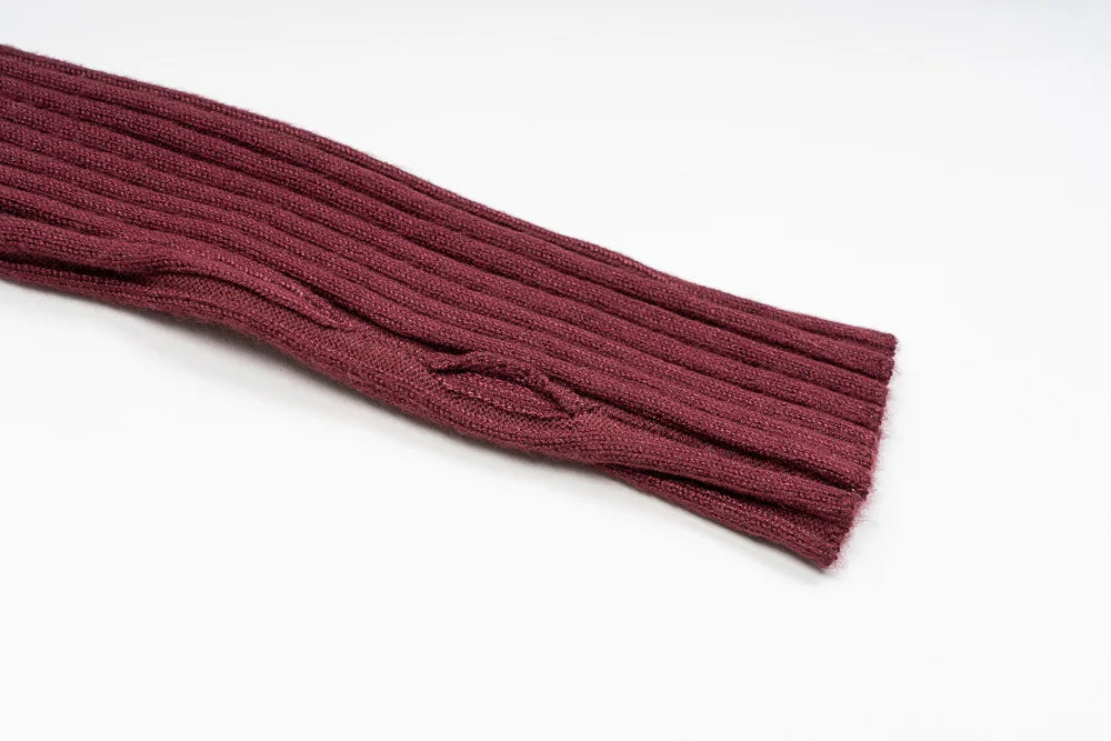 Pull basique à col rond pour femme, pull avec trou pour le pouce, pull en Y