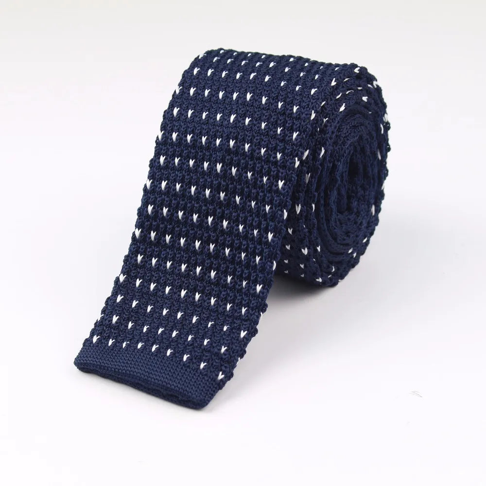 Hommes tricoté loisirs rayé cravate mode maigre étroit mince cou cravates pour hommes maigre tissé concepteur cravate